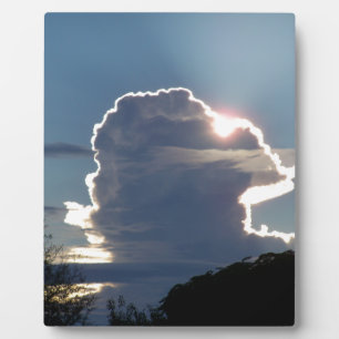 thunderhead cloud blocks the sun plaque
