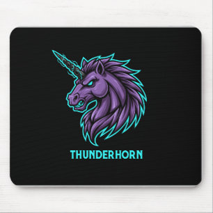 Thunderhorn Esports Mascot Gaming Mouse Pad Ag