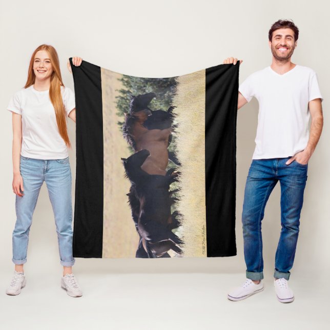 Thundering Mustangs Blanket (In Situ)