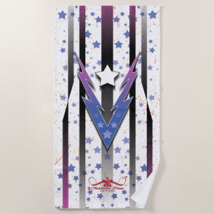 Thundering Stars Beach Towel