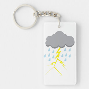 Thunderstorm and Lightning Keychain
