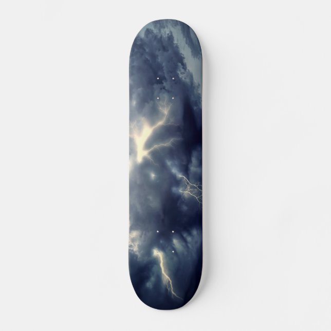 Thunderstorm Lightning Skateboard (Front)