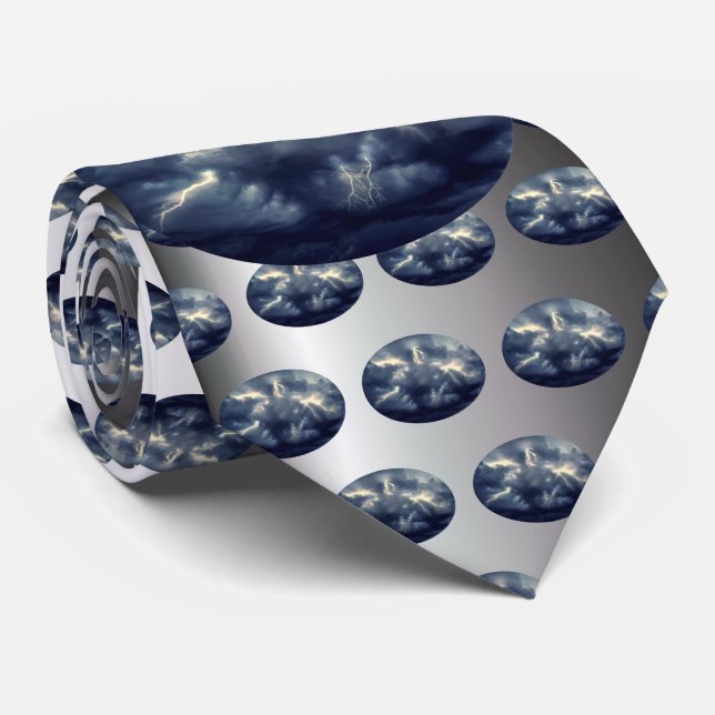 Thunderstorm Lightning Tie (Rolled)