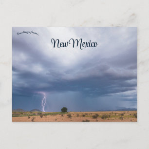 Thunderstorm Over New Mexico Postcard