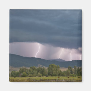 Thunderstorm produced lightning in the Jocko Magnet