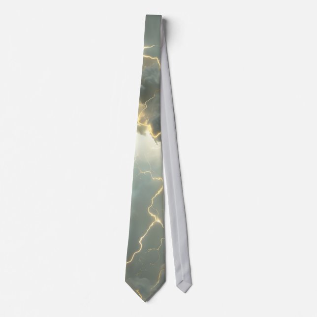 Thunderstorm Tie/tie with lightning Tie (Front)