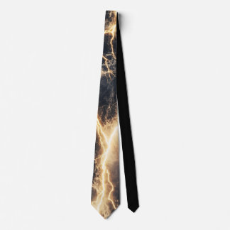 Thunderstorm Tie/tie with lightning Tie