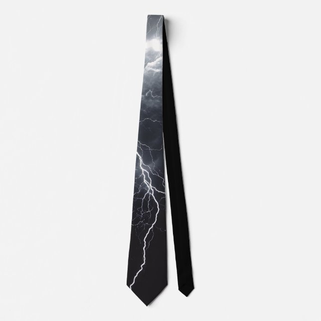 Thunderstorm Tie/tie with lightning Tie (Front)