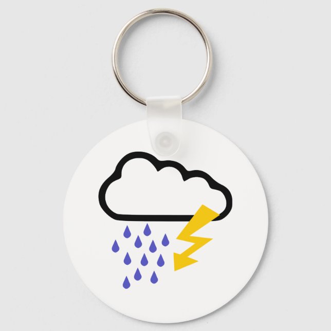 Thunderstorm - Weather Keychain (Front)