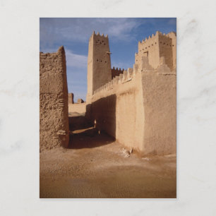 Thunyan Palace, old city, Najd, Saudi Arabia Postcard