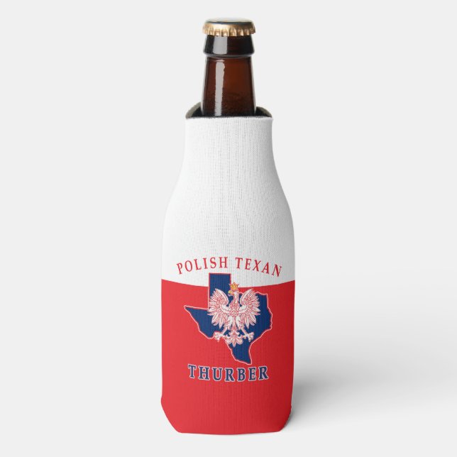 Thurber Polish Texan Bottle Cooler (Bottle Front)
