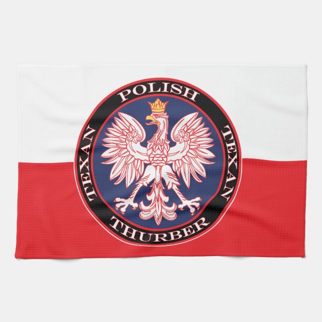 Thurber Round Polish Texan Kitchen Towel (Horizontal)