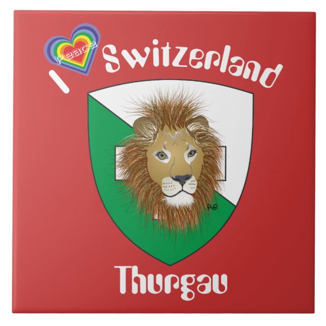 Thurgau Switzerland Fliese Tile (Front)