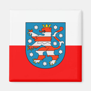 Thüringen national flag magnet