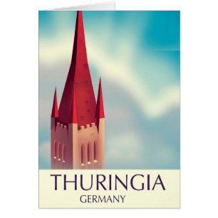 Thuringia Germany travel poster