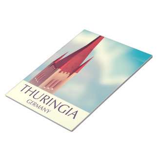 Thuringia Germany travel poster Notepad