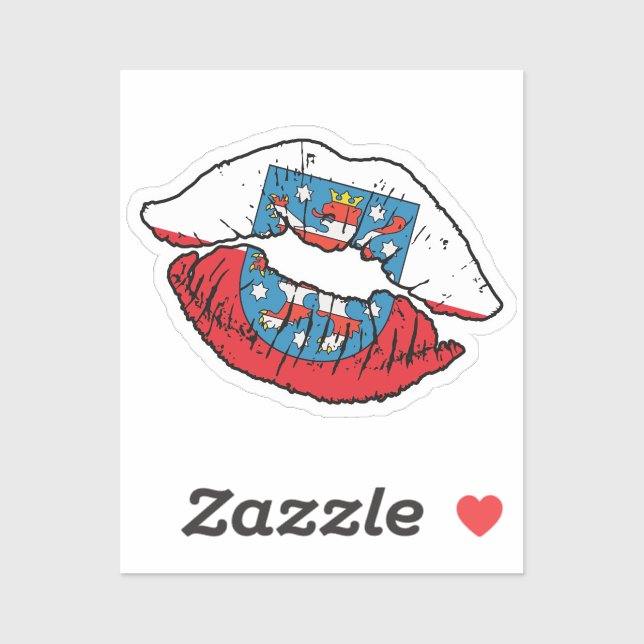 Thuringia Thuringian Lipstick Love Flag (Sheet)