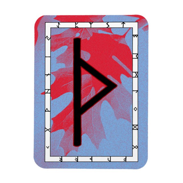 Thurisaz Rune Magnet – Defence! (Vertical)