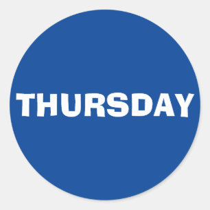 Thursday Ad Lib Royal Blue Sticker by Janz
