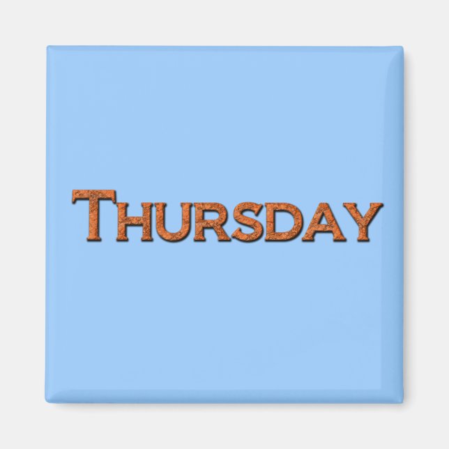Thursday Teaching or Memory Aid Magnet (Front)