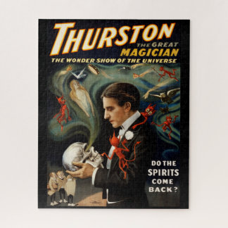 Thurston, Famous Victorian Magician Magic Poster Jigsaw Puzzle