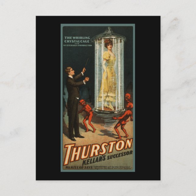 Thurston Kellar's successor Postcard (Front)