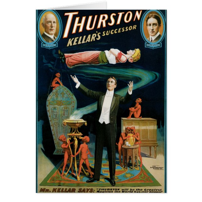 Thurston ~ Kellar's Successor Vintage Magic Act (Front)