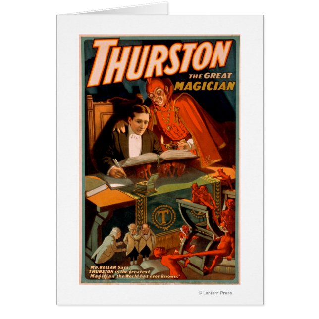 Thurston le grand magicien avec la magie du diable (Devant)