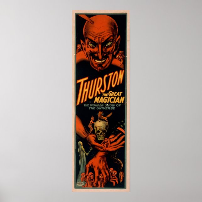 THURSTON Magician Illusionist VAUDEVILLE Poster (Front)