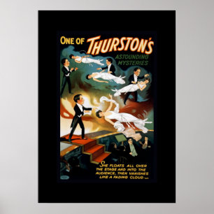 Thurston Magician Vintage Theatre Poster
