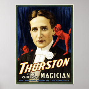 THURSTON The Great Magician Retro American Theatre Poster