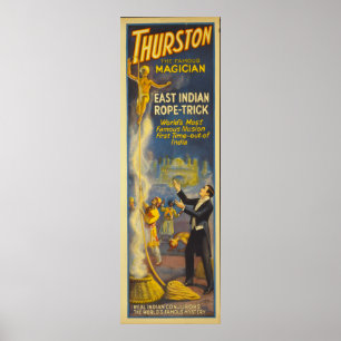 Thurston the magician - East Indian Rope Trick Poster