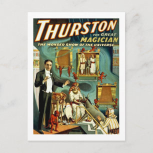 Thurston the Magician - The Wonder Show Postcard