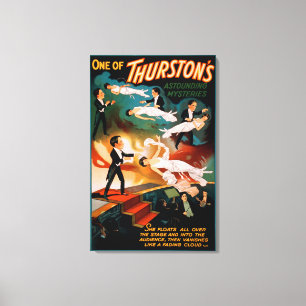 Thurston's Astounding Mysteries Magic Poster Canvas Print
