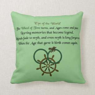Thus Spins the Wheel of Time Throw Pillow