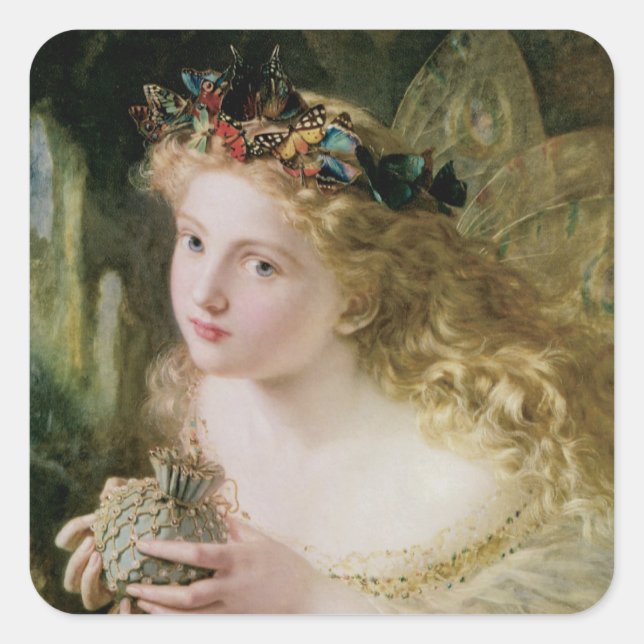 Thus Your Fairy is Made of Most Beautiful Things Square Sticker (Front)