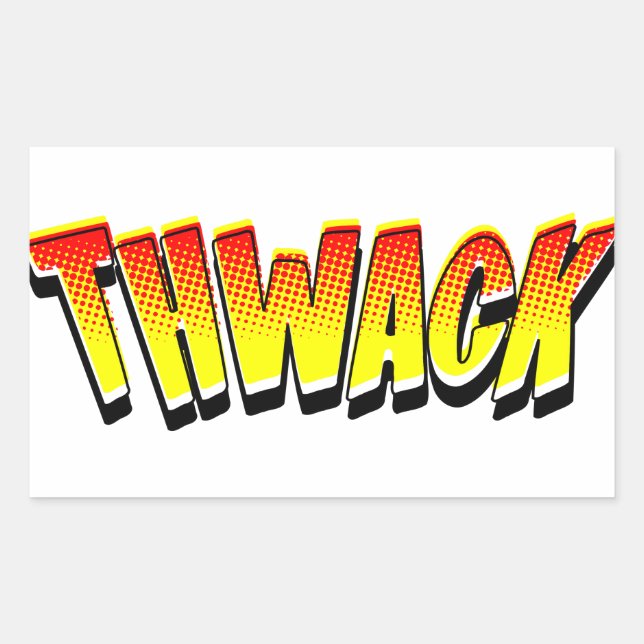 THWACK Comic Book Sound Effect Sticker (Front)