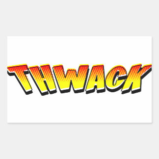 THWACK Comic Book Sound Effect Sticker