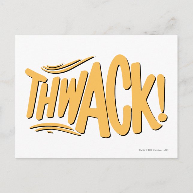 THWACK! POSTCARD (Front)