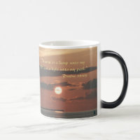 "Thy mot est une lampe tasse d'écriture sainte à