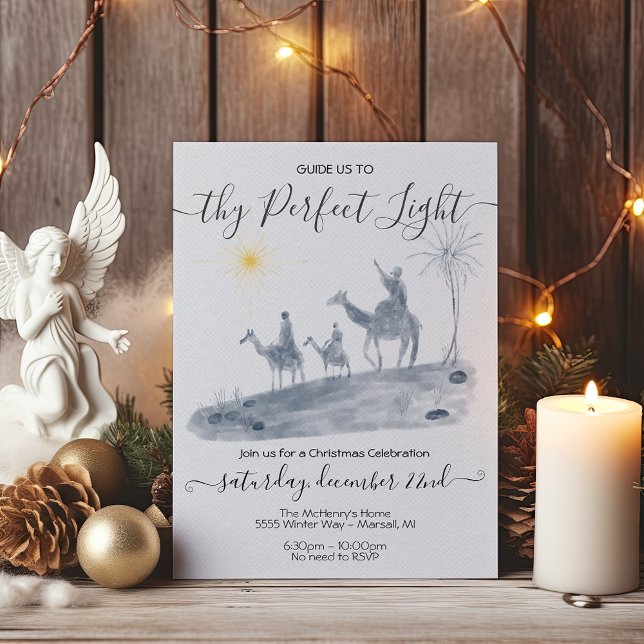 Thy Perfect Light 3 Kings Christmas Invitation (Creator Uploaded)