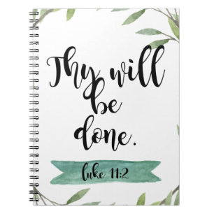 Thy will be done notebook