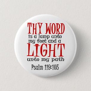 Thy Word is a Lamp 2 Inch Round Button