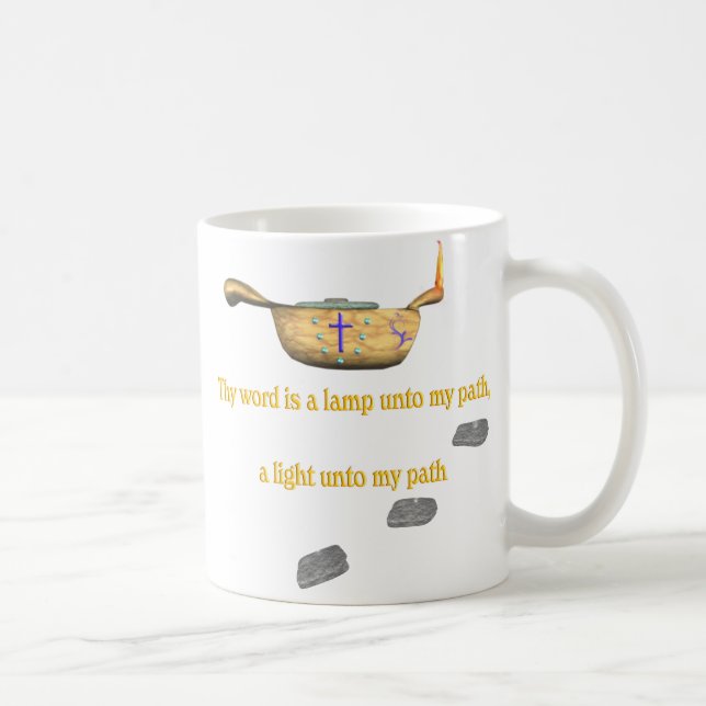 Thy word is a lamp  psalm 119 mug (Right)