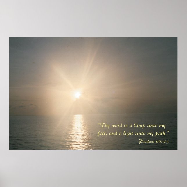 Thy word is a lamp unto my feet  (variation 3) poster (Front)