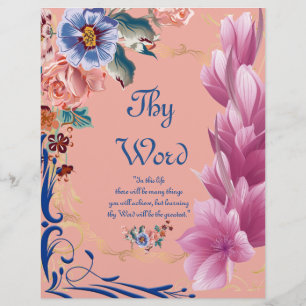 Thy Word Poem Personalized Paper
