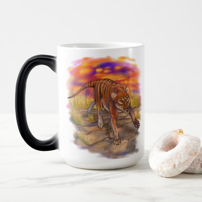 Thylacine Magic Mug (With Donut)
