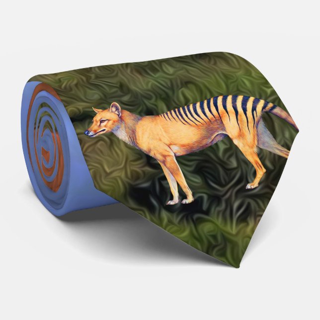 Thylacine (Tasmanian Tiger) Tie (Rolled)