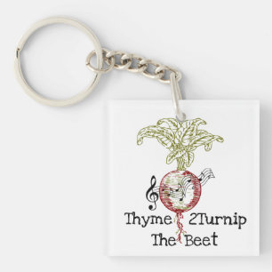 Thyme 2Turnip The Beet Keychain