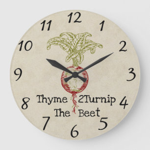 Thyme 2Turnip The Beet Wall Clock